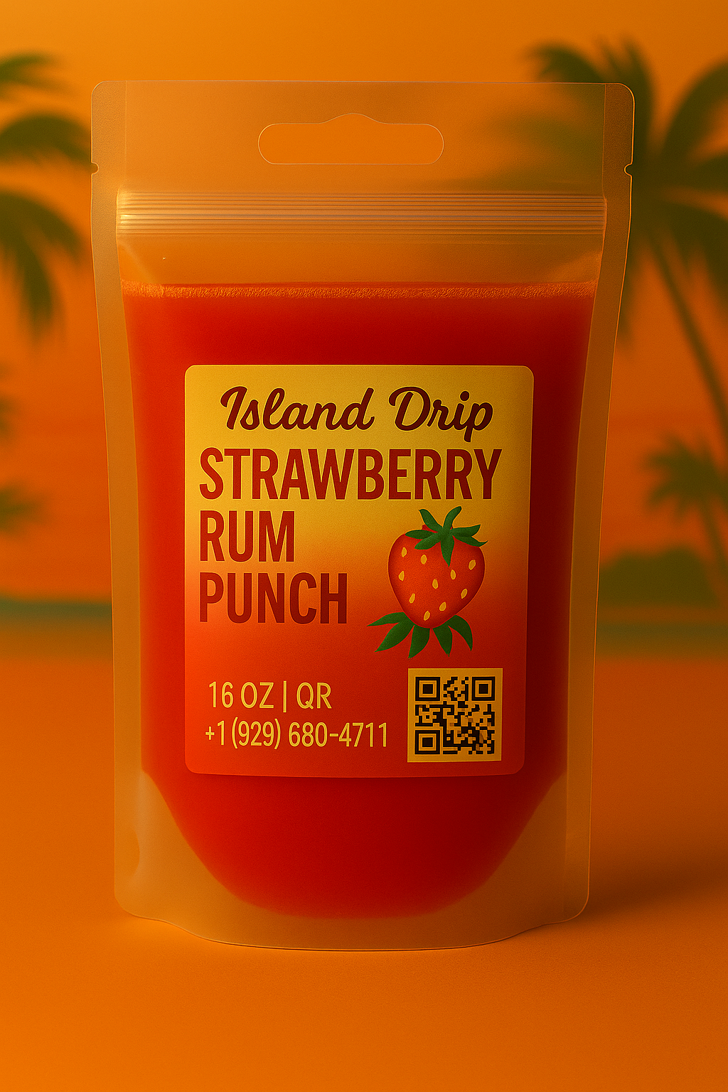 Island Drip – Strawberry Rum Punch 🍓🍹